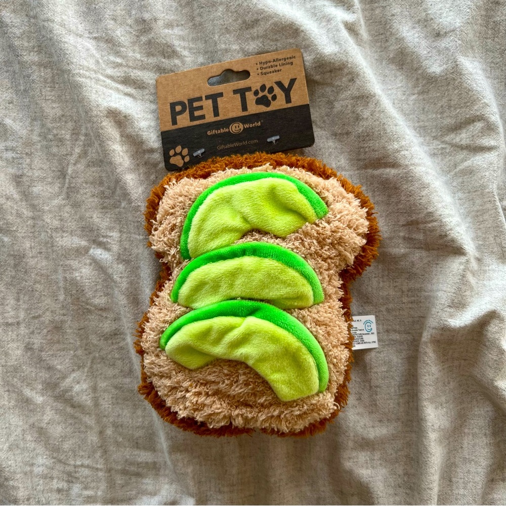Avocado Toast Pet Toy